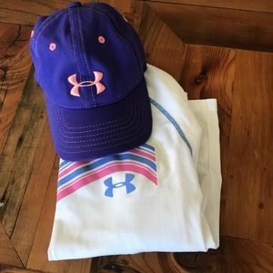 Under Armour long sleeve T and ball cap